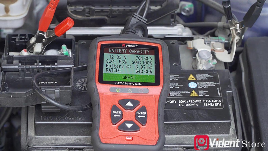Use Vident Ibt200 9v 36v Battery Tester 09