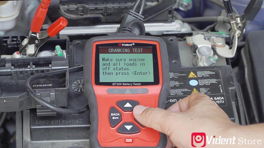 Use Vident Ibt200 9v 36v Battery Tester 11