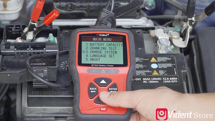Use Vident Ibt200 9v 36v Battery Tester 17